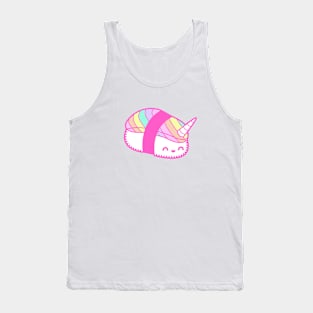 Cute Rainbow Unicorn Sushi Tank Top